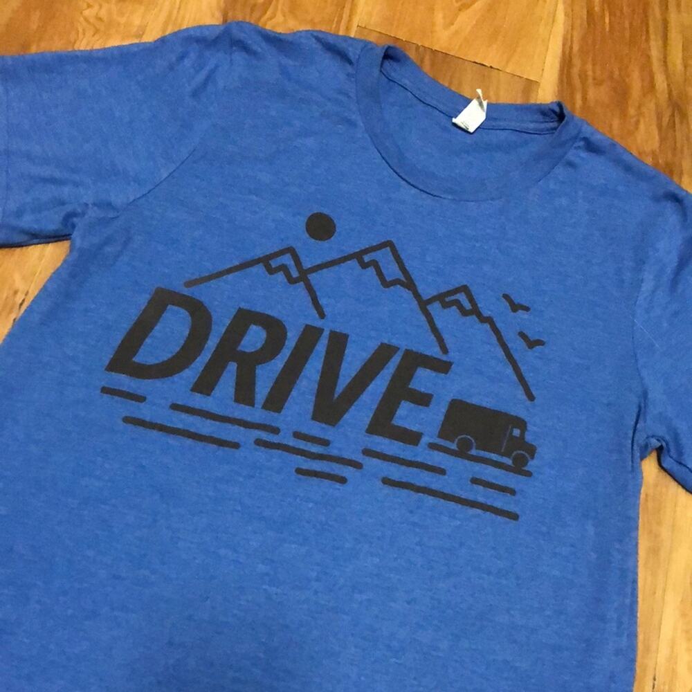 Bella Canvas Blue UPS Drive Shirt Size Medium